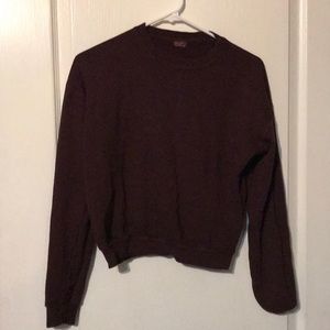 Burgundy crewneck